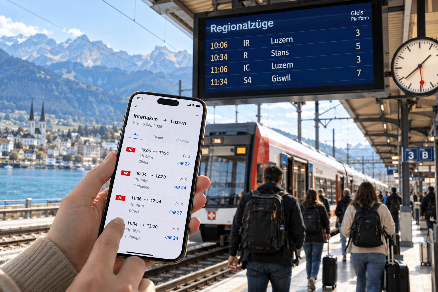 Regional trains: advance booking is often less important
