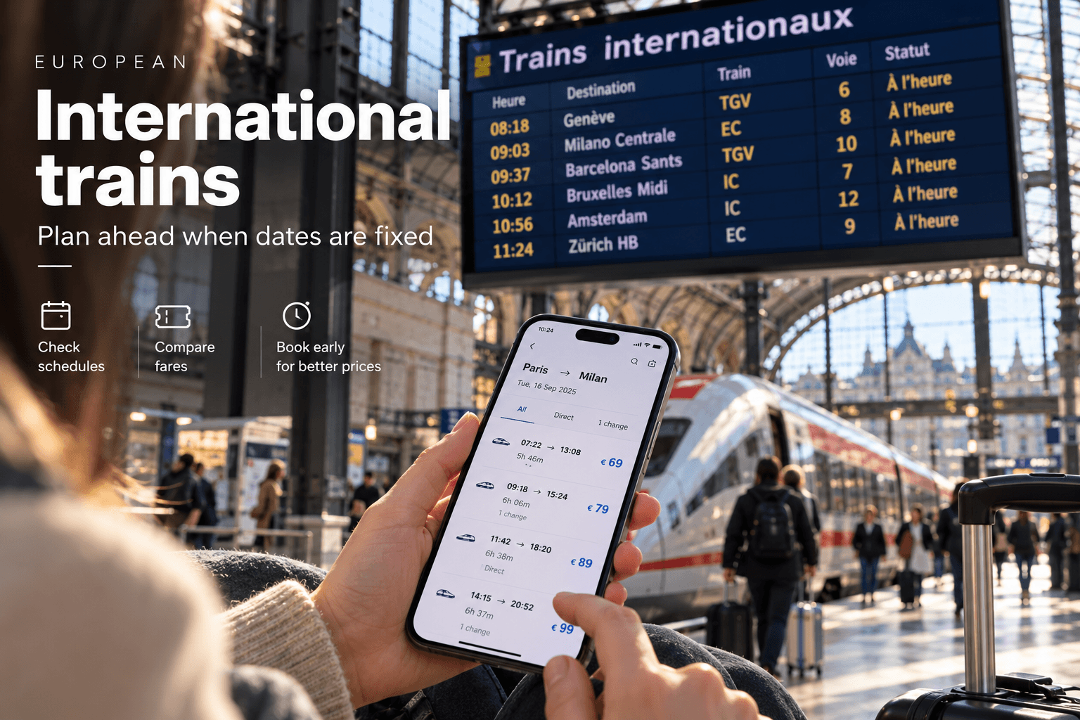 International trains: plan ahead when dates are fixed