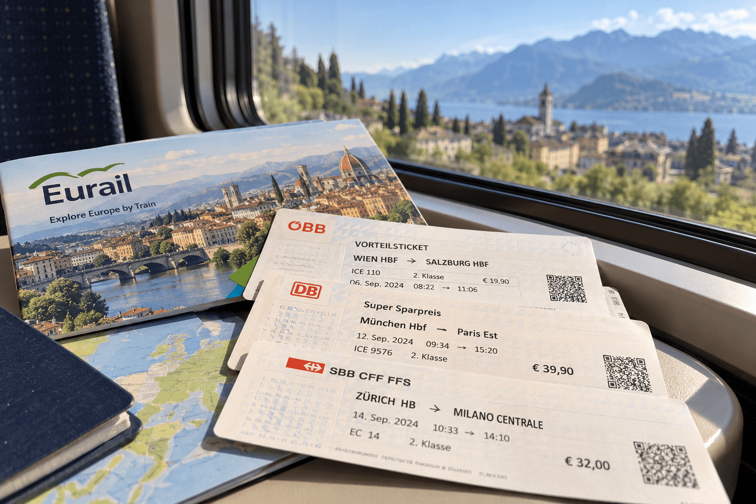European train tickets for rail travel across Europe
