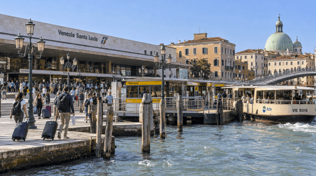 Venezia Santa Lucia railway station in Venice