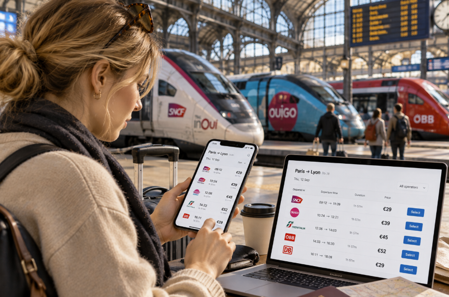 Comparing European train operators and ticket prices
