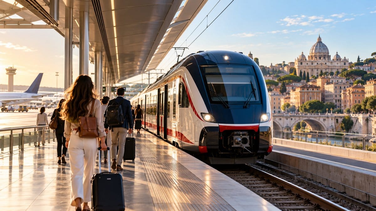 Rome Fiumicino Airport to Roma Termini train connection